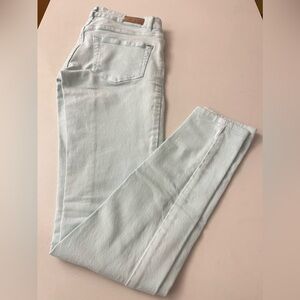 Garage 99% cotton high waist skinny jeans mint green